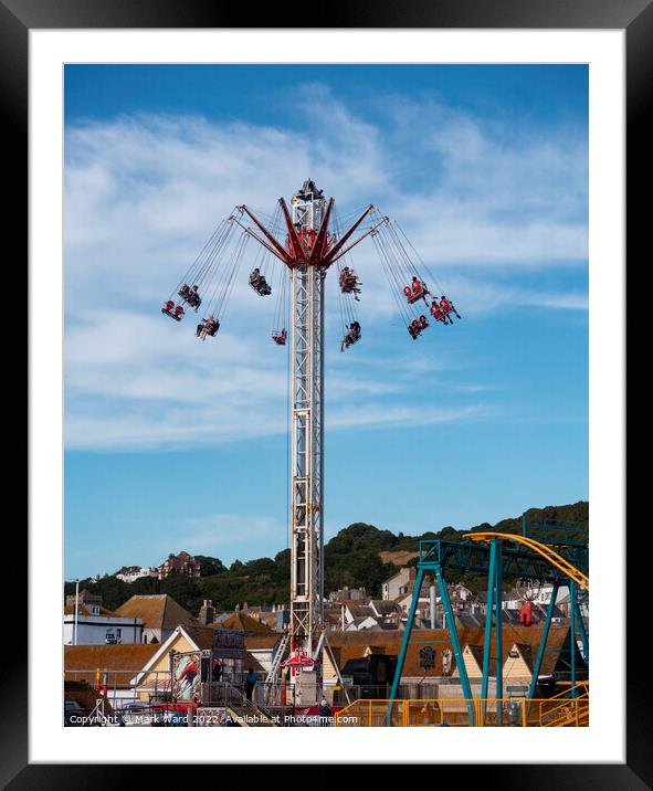 Fairground Fun in Hastings. Framed Mounted Print by Mark Ward