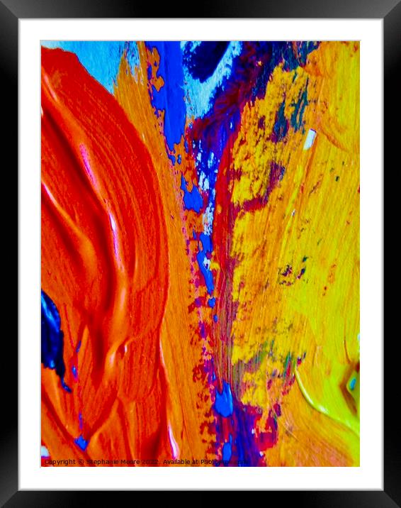 Abstract 341 Framed Mounted Print by Stephanie Moore