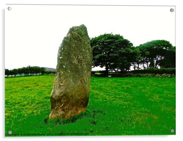 Megalithic Standing Stone Acrylic by Stephanie Moore