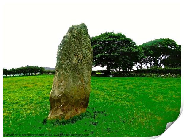 Megalithic Standing Stone Print by Stephanie Moore