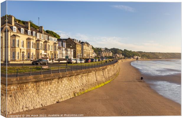 Filey Seafront and Beach Canvas Print by Jim Monk