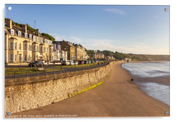 Filey Seafront and Beach Acrylic by Jim Monk