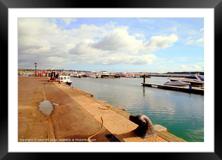 Poole harbour, Dorset. Framed Mounted Print by john hill