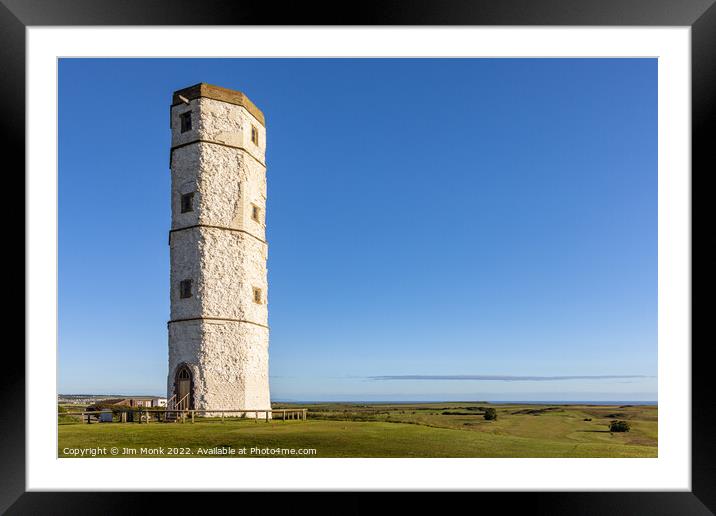 The Old Lighthouse, Flamborough Framed Mounted Print by Jim Monk