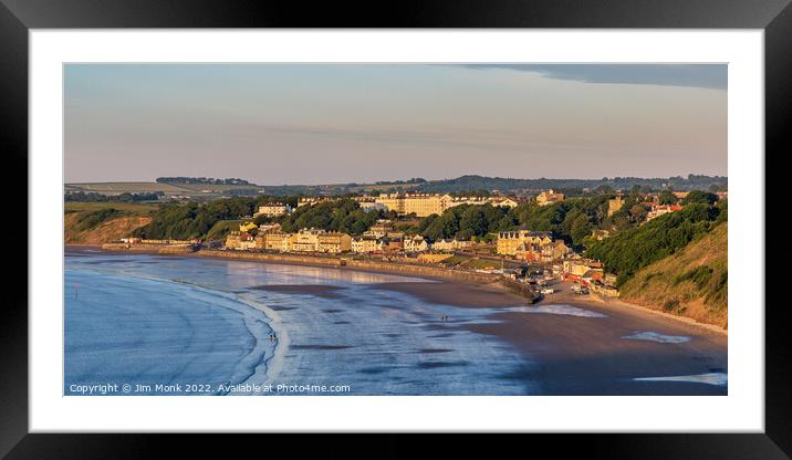 Sunrise from Filey Brigg Framed Mounted Print by Jim Monk