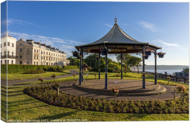 Filey Bandstand Canvas Print by Jim Monk