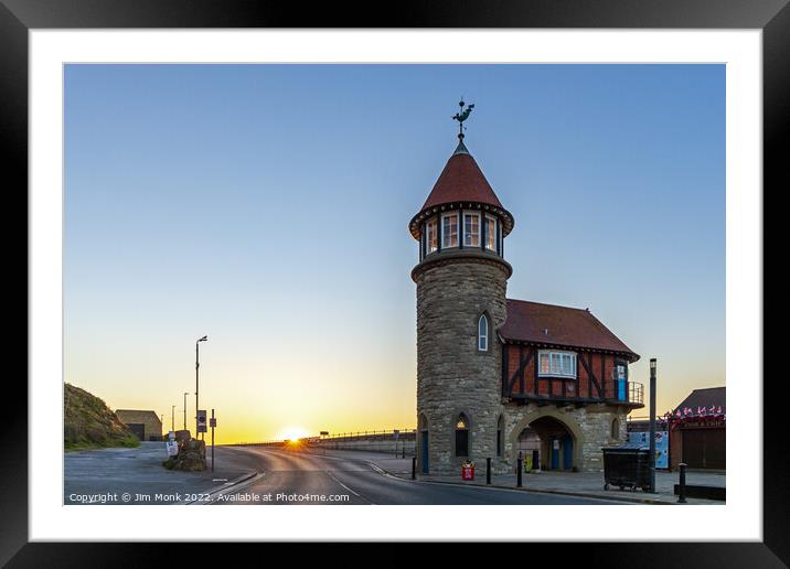 Scarborough Toll House Sunrise Framed Mounted Print by Jim Monk