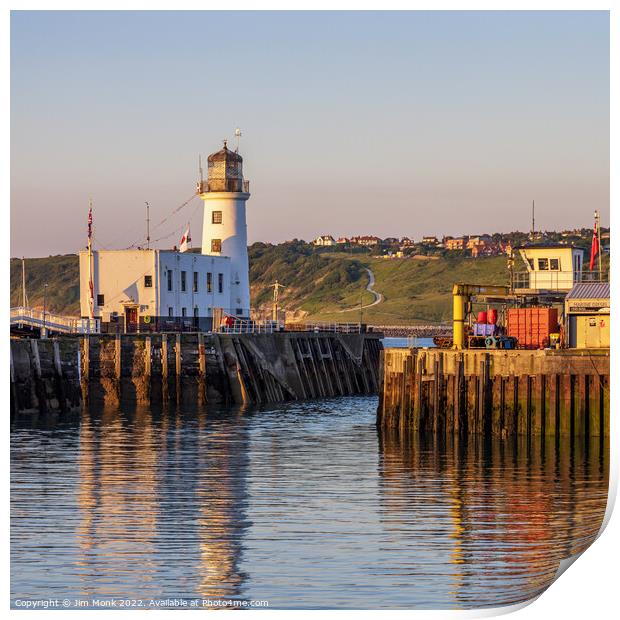Scarborough Lighthouse Print by Jim Monk