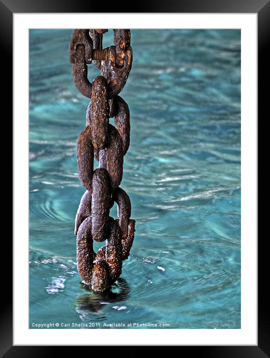 Chain Framed Mounted Print by Carl Shellis