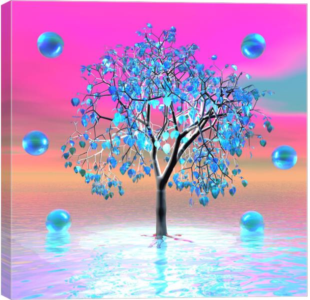 Crystal Tree Sunrise Canvas Print by Matthew Lacey