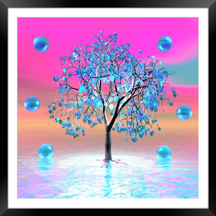 Crystal Tree Sunrise Framed Mounted Print by Matthew Lacey