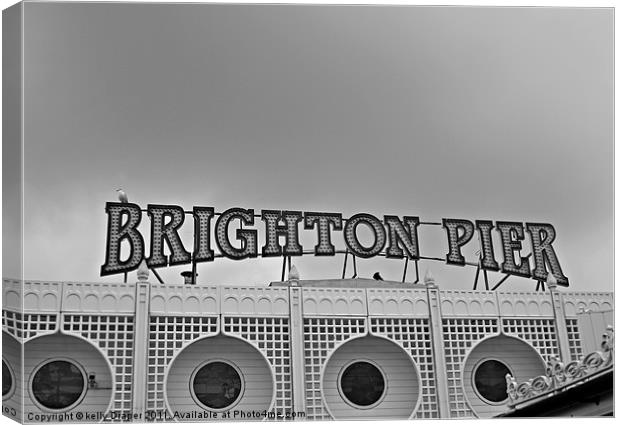 Brighton Pier Canvas Print by kelly Draper
