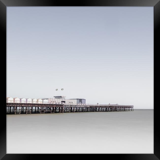 Hastings Pier Framed Print by Mark Jones