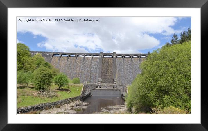 Dramatic Elan Valley Reservoir Framed Mounted Print by Mark Chesters