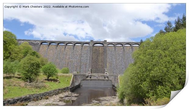Dramatic Elan Valley Reservoir Print by Mark Chesters