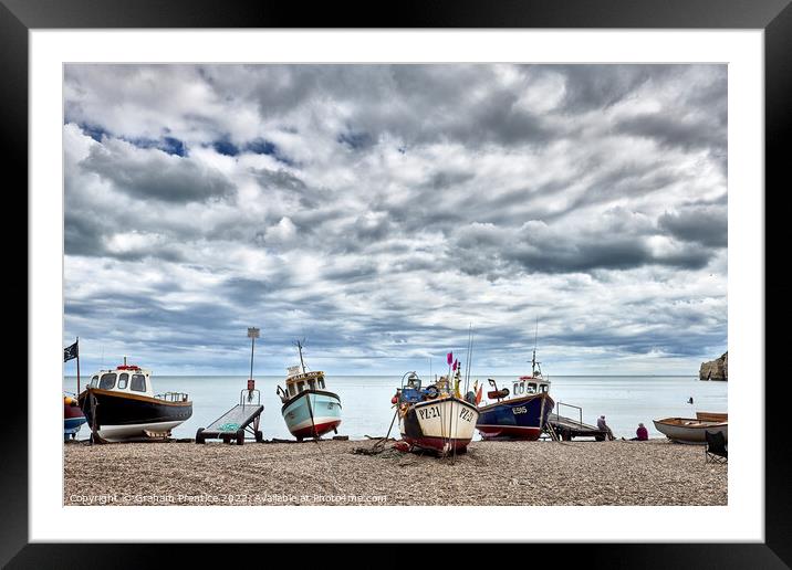 Beer Fishing Boats Framed Mounted Print by Graham Prentice