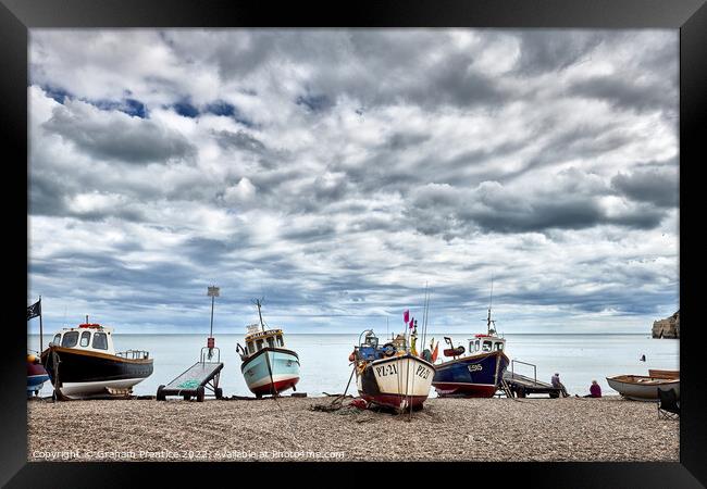 Beer Fishing Boats Framed Print by Graham Prentice
