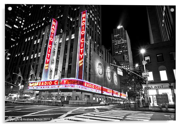 Radio City Acrylic by Andrew Pelvin