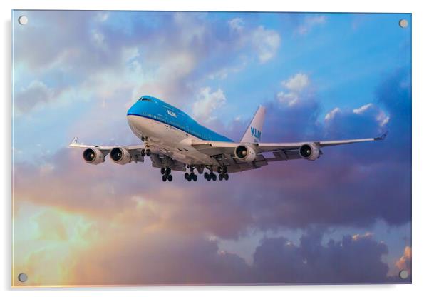 KLM Boeing 747 Acrylic by J Biggadike