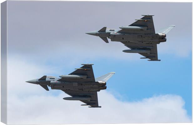 Eurofighter Typhoons Canvas Print by J Biggadike