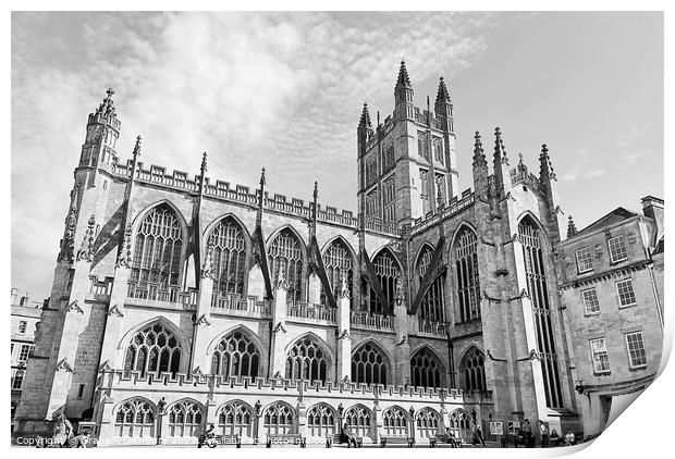 Bath Abbey Print by Graham Lathbury