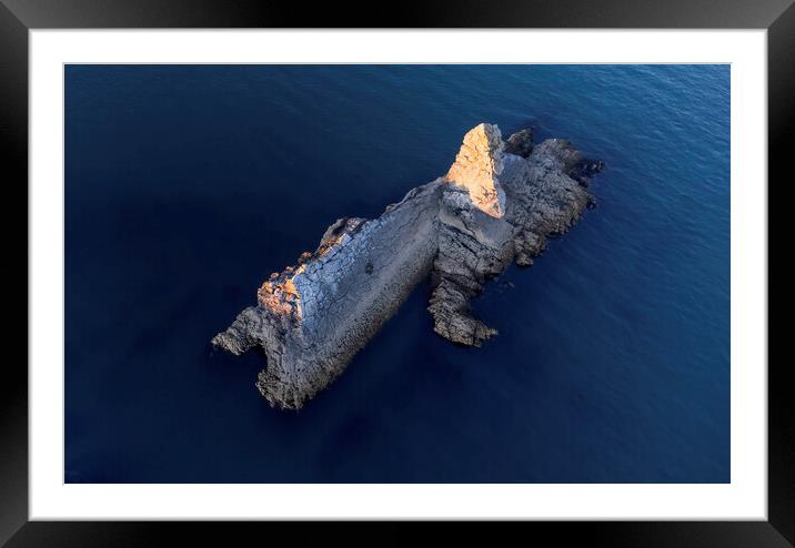 Birds eye view of Church Rock Framed Mounted Print by Leighton Collins