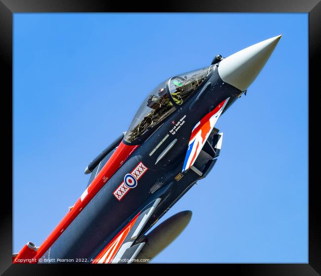 Eurofighter Typhoon  Framed Print by Brett Pearson