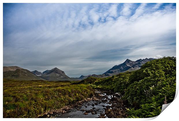 The Cuillin Mountains Isle of Skye Print by Derek Beattie