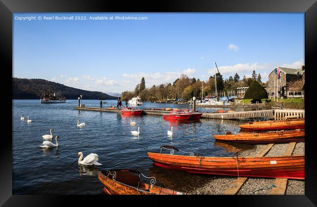 Bowness on Windermere Lake District Framed Print by Pearl Bucknall