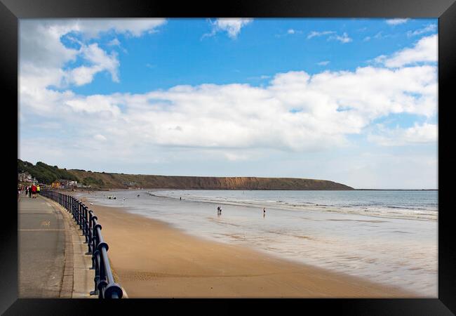 Filey Brigg Country Park and Bay Framed Print by Glen Allen