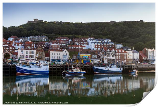 Scarborough Harbour Reflections Print by Jim Monk