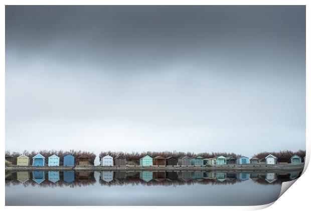 West Wittering Beach Huts Print by Mark Jones