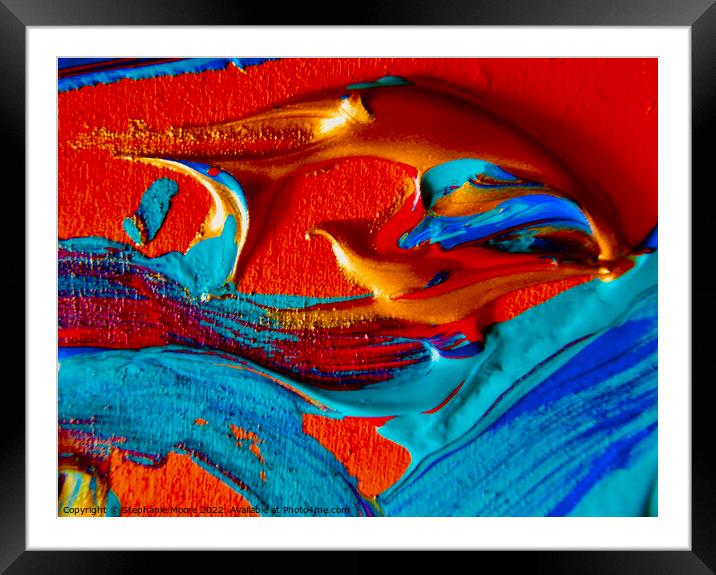 Abstract 343 Framed Mounted Print by Stephanie Moore