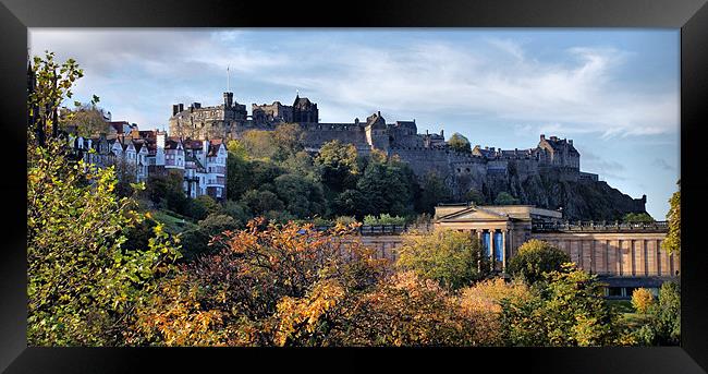 Autumnal Edinburgh Castle Framed Print by Sandi-Cockayne ADPS