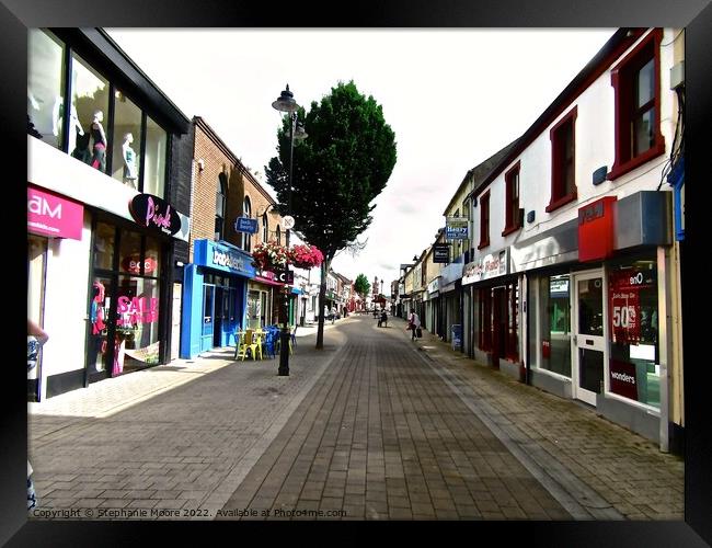 Street in Limavady Framed Print by Stephanie Moore