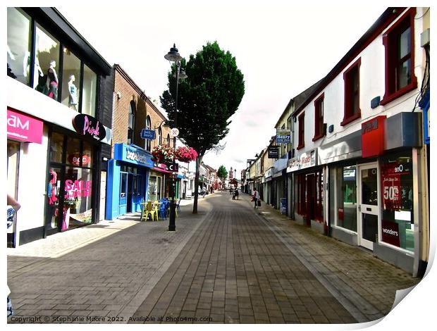 Street in Limavady Print by Stephanie Moore