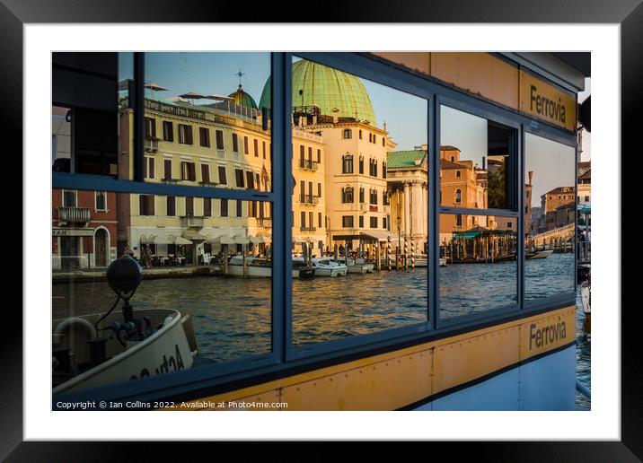 Ferrovia, Venice Framed Mounted Print by Ian Collins