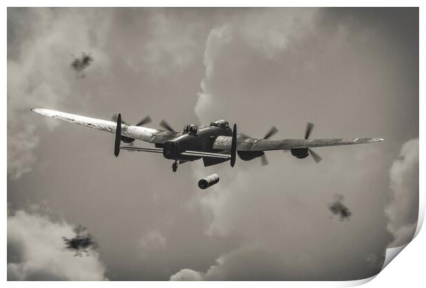 Lancaster dropping a 'Cookie' Print by Simon Westwood