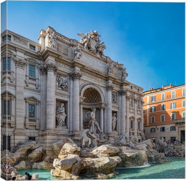 Trevi Fountain Canvas Print by Simon Westwood