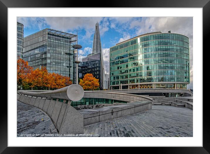 Majestic Shard in Autumn Glory Framed Mounted Print by Adrian Rowley