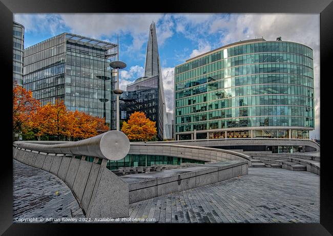 Majestic Shard in Autumn Glory Framed Print by Adrian Rowley