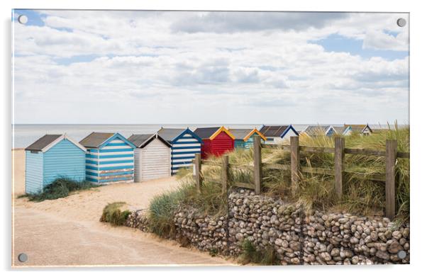 Southwold beach huts Acrylic by Jason Wells