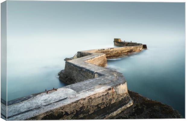 St Monans Zig Zag Pier Canvas Print by Anthony McGeever