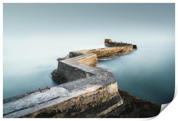 St Monans Zig Zag Pier Print by Anthony McGeever