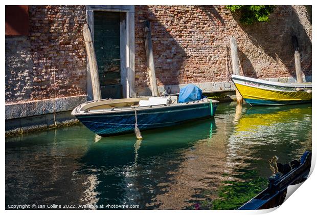 Typical Venice Scene Print by Ian Collins