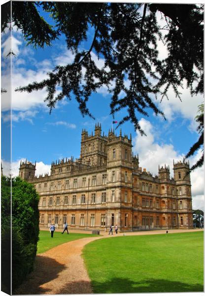 Highclere Castle Downton Abbey England UK Canvas Print by Andy Evans Photos