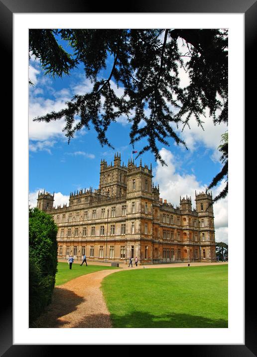 Highclere Castle Downton Abbey England UK Framed Mounted Print by Andy Evans Photos