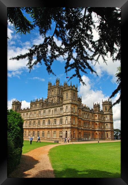 Highclere Castle Downton Abbey England UK Framed Print by Andy Evans Photos