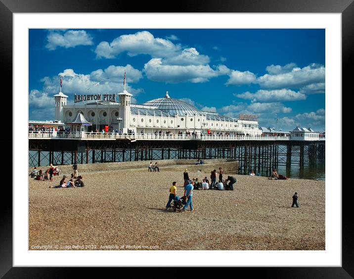 The Majestic Brighton Palace Pier Framed Mounted Print by Luigi Petro