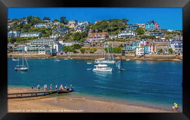 Summertime at Salcombe  Framed Print by Ian Stone